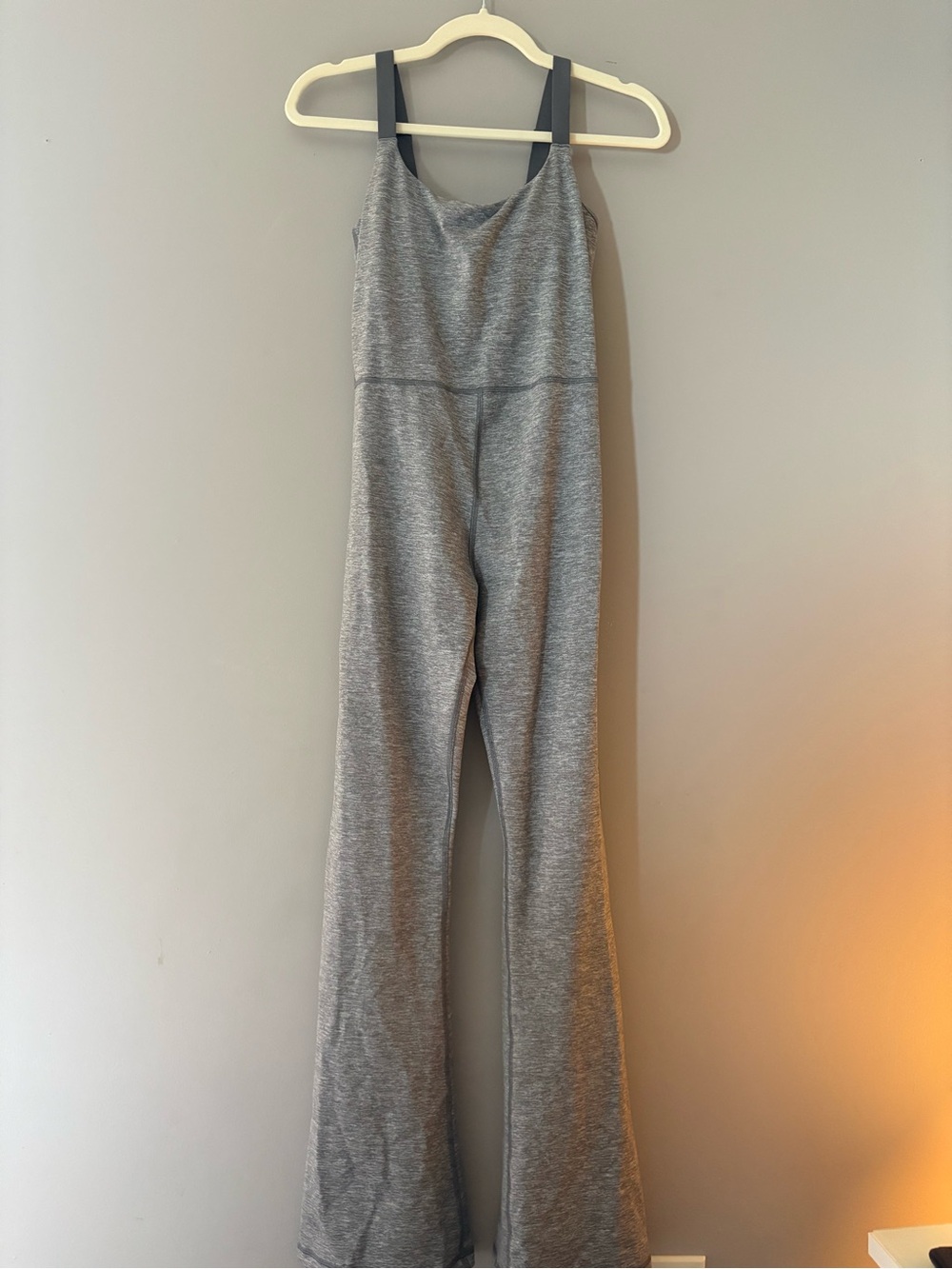 Gray Flared Hugger Jumpsuit- Offline Aerie